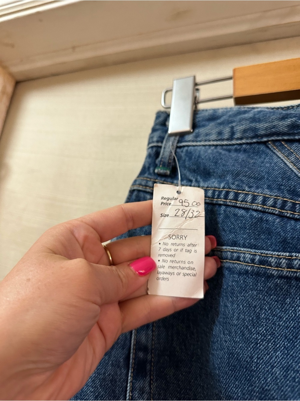 Vintage Edwin Italian Baggy Jeans Deadstock NWT Women’s High Rise Mom Jeans 28 - Picture 7 of 7